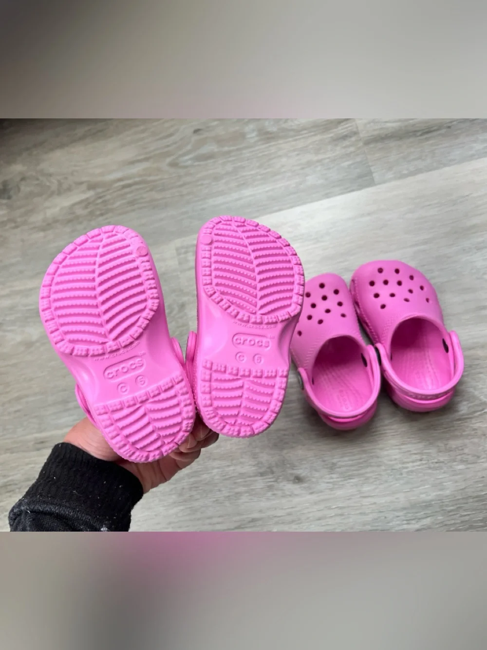 CROCS Kids Bright Pink Classic Clogs